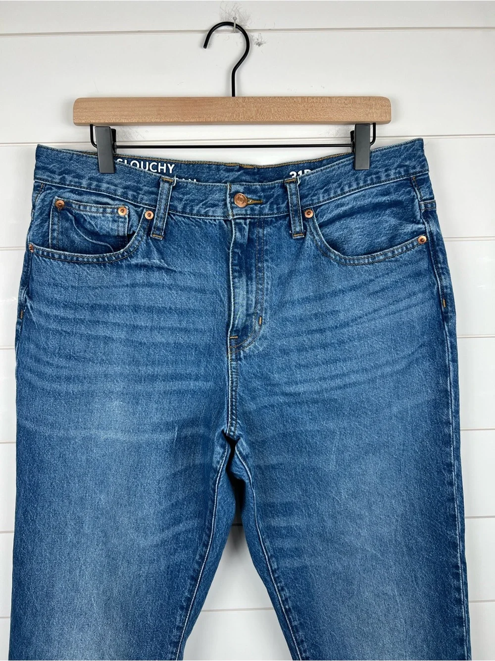 J Crew Slouchy Boyfriend Jeans Size 31 Petite 100% Cotton
